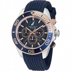 Men's NAPNOF304 One Blue Silicone Strap Watch