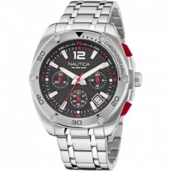 Men's Tin Can Bay Chrono Stainless Steel Bracelet Watch (Model: NAPTCF206)