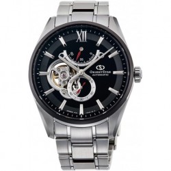 Star ORIENT STAR Men Classic Automatic Black Dial Watch RE-HJ0003B