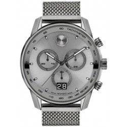 Bold 3600910 Grey Dial Grey Stainless Steel Mesh Bracelet Men's Chronograph 48mm Watch