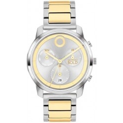 Bold 3601022 Trend Element Silver Chronograph Dial Silver and Gold Stainless Steel Bracelet Men's Wa