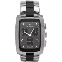 Men's 605773 Eliro Black Rubber And Stainless-Steel Bracelet Watch