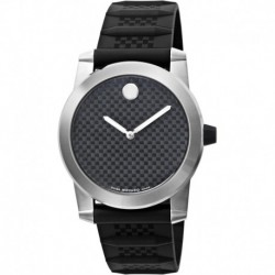 Men's 606257 Vizio Black Rubber and Carbon Fiber Strap Anthracite Dial Watch