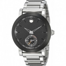 Men's 0660001 Stainless Steel Smart Watch with Black Dial