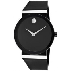 Mens Watch Movado 0606268 Synergy Stainless Steel Synergy Black Rubber Strap