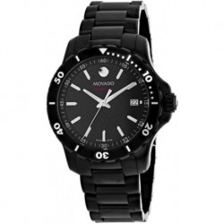 Series 800 Black Dial Black PVD Men's Watch 2600143