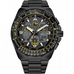 Eco-Drive Promaster Skyhawk A-T Black Ion-Plated Bracelet Watch | 46mm | JY8127-59E