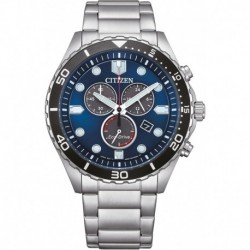 Eco-Drive Chrono Sporty-Aqua Chronograph Blue Dial Men's Watch AT2560-84L