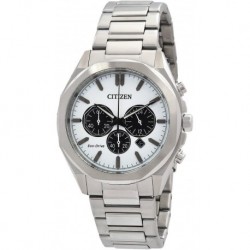 Eco-Drive Chronograph White Dial Men's Watch CA4590-81A