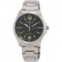 Eco-Drive Green Dial Men's Watch AW0110-58X