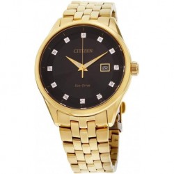 Men's Eco-Drive Corso Yellow Gold Diamond Accent Watch | 41mm | BM7252-51G