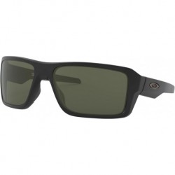 Double Edge Sunglasses Matte Black with Dark Grey Lens 66mm