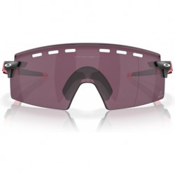 Men's OO9235 Encoder Strike Vented Rectangular Sunglasses, Giro Pink Stripes/Prizm Road Black, 39 mm