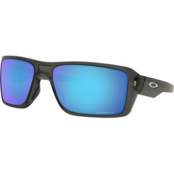 Double Edge Sunglasses Grey Smoke with Prizm Sapphire Polarized Lens + Sticker