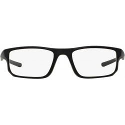 Men's OX8049 Voltage Rectangular Reading Glasses, Satin Black, 53mm + 1