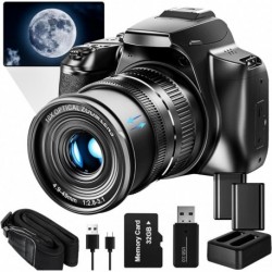 Digital Camera, 64MP&40 X Zoom Cameras for Photography & Video,4K Optical Vlogging Camera for YouTub