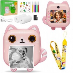 Instant Print Camera for kids, 48MP Dual Selfie, 1080P HD Video, 64GB, Includes Print Papers, Color