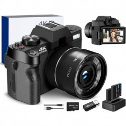 4k Digital Cameras for Photography, Video/Vlogging Camera for YouTube with WiFi & App Control, Trave