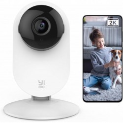 YI Pro 2K Home Security Camera, 2.4Ghz Indoor Camera with Person, Vehicle, Animal Smart Detection, P