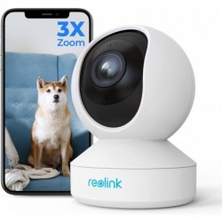 REOLINK 5MP Indoor Security Camera, 5GHz WiFi Camera, E1 Zoom Plug-in Pet Camera, 360 Degree Baby/Do