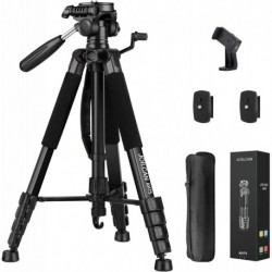 JOILCAN Tripod Camera Tripods, 74" Tripod for Camera Cell Phone Video Recording, Heavy Duty Tall Cam