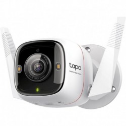 TP-Link ColorPro Wi-Fi Outdoor Camera | Plug-in | Daylight Clarity at Night | 2K QHD | Person/Pet/Ve