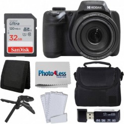 Kodak PIXPRO AZ528 Digital Camera (Black) Bundle with 32GB Memory Card + Camera Case + Memory Card W