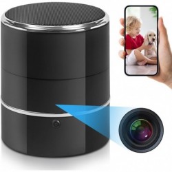 Spy Camera Hidden Camera Bluetooth Speaker with WiFi Live Viewing 240° Ultra Wide Angle and Motion D