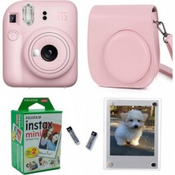 Fujifilm Instax Mini 12 Instant Camera + Pro Design Protective Case & Magnetic Lucite Frames, 20 She