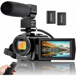 Video Camera YouTube Vlogging Camera Recorder FHD 1080P 24.0MP 3.0 Inch 270 Degree Rotation Screen 1