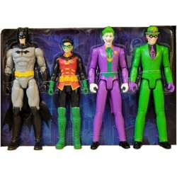 DC Comics Batman 4-Pack Action Figures Batman, Robin, The Joker, The Riddler