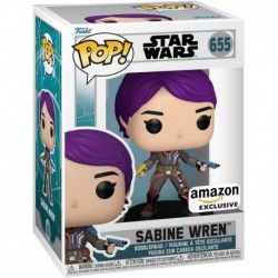 Pop! Star Wars: Ahsoka - Sabine Wren Glow in The Dark, Amazon Exclusive