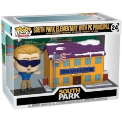 POP Funko Pop! Town: South Park - South Park Elementary w/ PC Principal, Multicolor, 51632