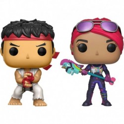 Pop! Games: Fortnite - Ryu and Brite Bomber 2 Pack, Multicolor, 61189