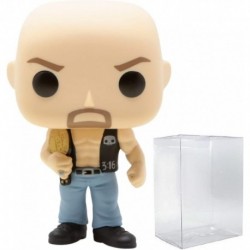 POP WWE: Stone Cold Steve Austin with Belt Pop! Vinyl Figure (Bundled with Compatible Pop Box Protec