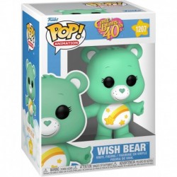 Pop! Animation: Care Bears 40th Anniversary - Wish Bear with Flocked Chase (Styles May Vary)