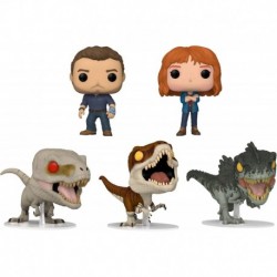 Pop! Movies: Jurassic World 3 Dominion Collectors Set - 5 Figure Set: Ghost, Tiger, Gigaotosaurus, O