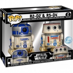 POP! Star Wars Celebration 2023 R2-D2 and R5-D4 Vinyl Bobblehead Set 2-Pack 2023 Galactic Convention