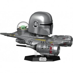 Pop! Ride Super Deluxe: Star Wars Hyperspace Heroes - The Mandalorian in N1 Starfighter (with Grogu)