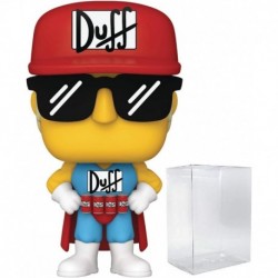 POP The Simpsons - Duffman Funko Pop! Vinyl Figure (Bundled with Compatible Pop Box Protector Case),