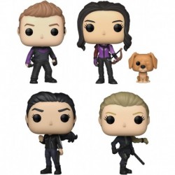 Pop! TV: Marvel - Hawkeye Collectors Set - 4 Figure Set Includes: Hawkeye, Kate Bishop with Lucky Th