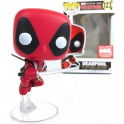 Pop! Marvel X-Men: Leaping Deadpool Collector Corps Exclusive Vinyl Figure (Bundled with Pop Box Pro