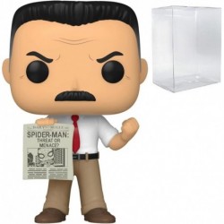 Pop! Spider-Man: J. Jonah Jameson Exclusive Vinyl Figure Pop (Bundled with Compatible Pop Box Protec