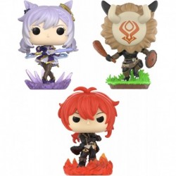 Pop! Genshin Set of 3 - Diluc Ragnvindr, Hilichurl and Keqing