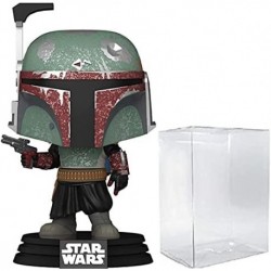 POP Star Wars: Mandalorian Boba Fett Funko Pop! Vinyl Figure (Bundled with Compatible Pop Box Protec