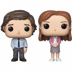 Pop! TV: The Office - Jim Halpert and Pam Beesly - Set of 2 Figures in Bubble Pouch