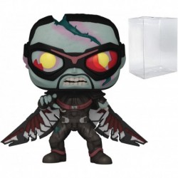 Marvel: What If | Zombie Falcon Funko Pop | Vinyl Figure (Bundled with Compatible Pop Box Protector