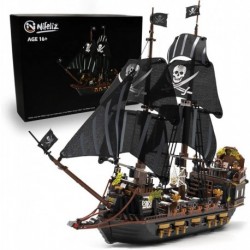 Nifeliz Black Hawk Pirates Ship Model Building Blocks Kits - Construction Set to Build, Model Set an