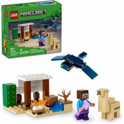 Minecraft Steve's Desert Expedition Building Toy, Biome with Minecraft House and Action Figures, Min