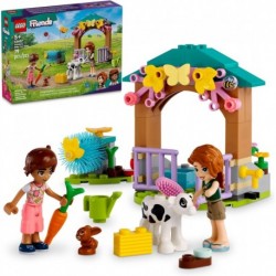 Friends Autumn’s Baby Cow Shed Farm Animal Toy Playset with 2 Mini-Dolls, Calf and Bunny Figures, Gi